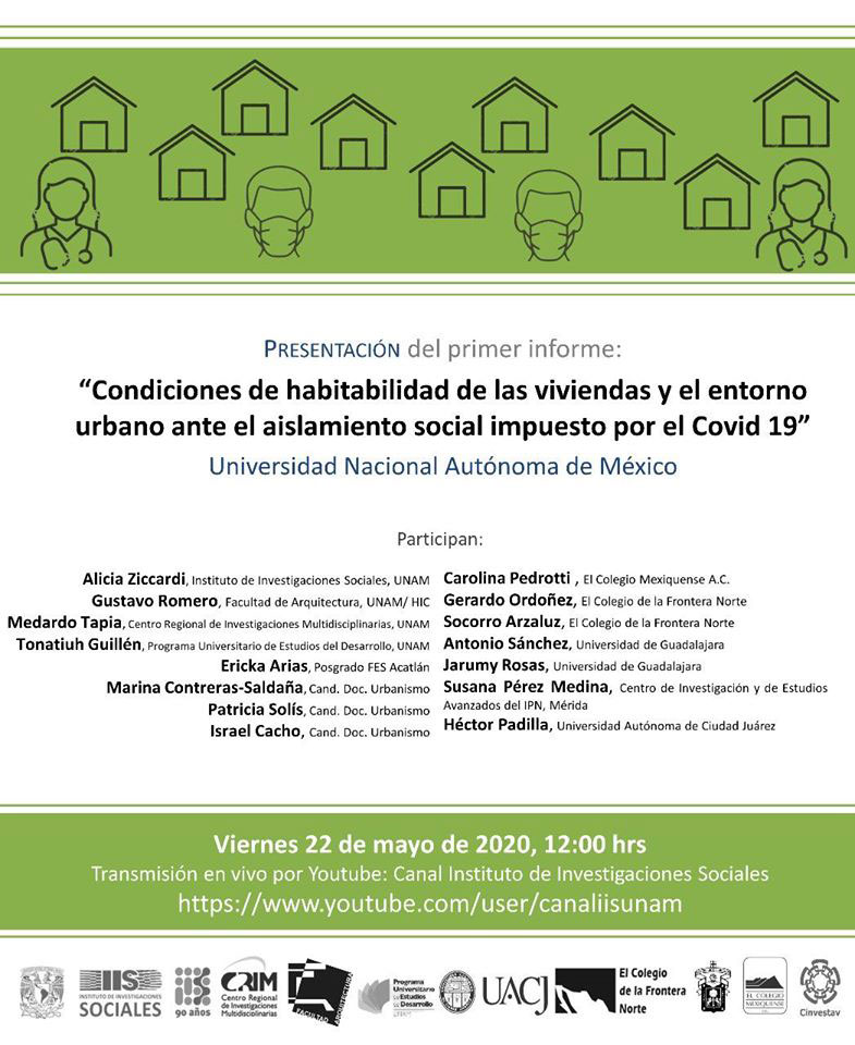 Primer informe de: Condiciones de habitabilidad de las viviendas y el entorno urbano ante el aislamiento social impusto por el COVID-19