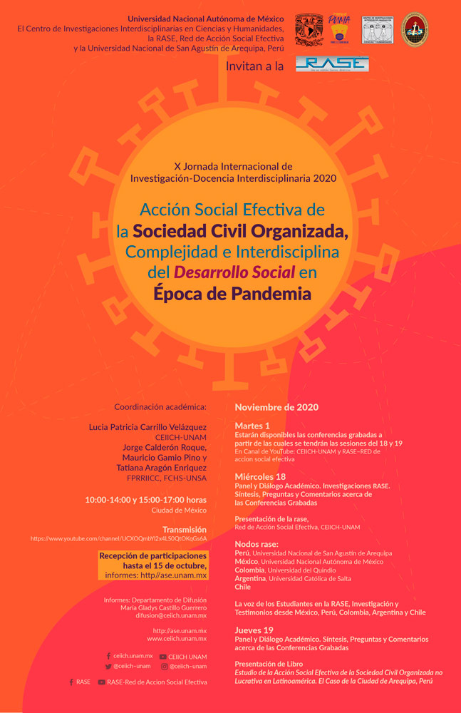 Acción Social Efectiva de la Sociedad Civil Organizada, Complejidad e Interdisciplina del Desarrollo Social en Época de Pandemia