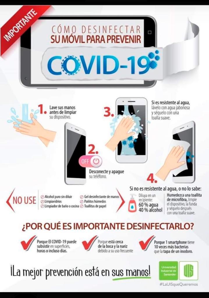 Cómo desinfectar su móvil para prevenir COVID-19