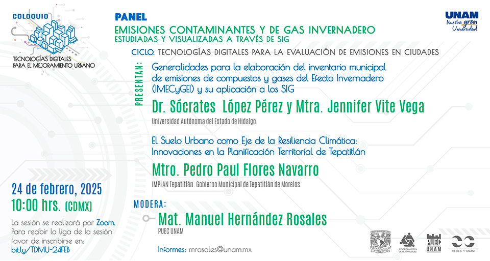 Emisiones contaminantes y de gas invernadero estudiadas y visualizadas a través de SIG