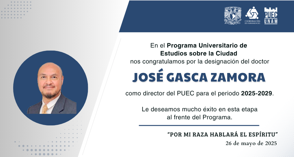 José Gasca Zamora, director del PUEC para el periodo 2025-2029