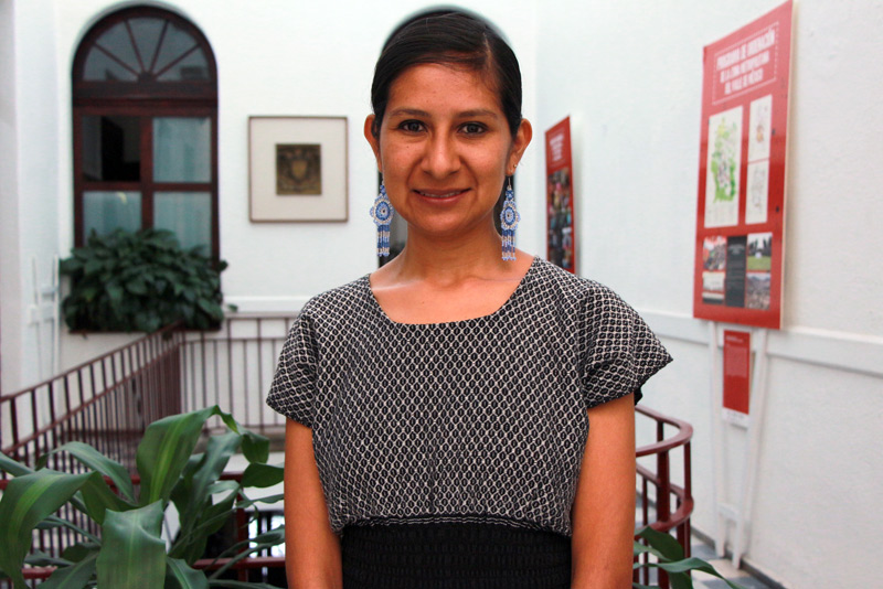 Indira Heredia, de la Universidad de la Sierra Sur y becaria de Conacyt, realizó estancia de investigación en el PUEC